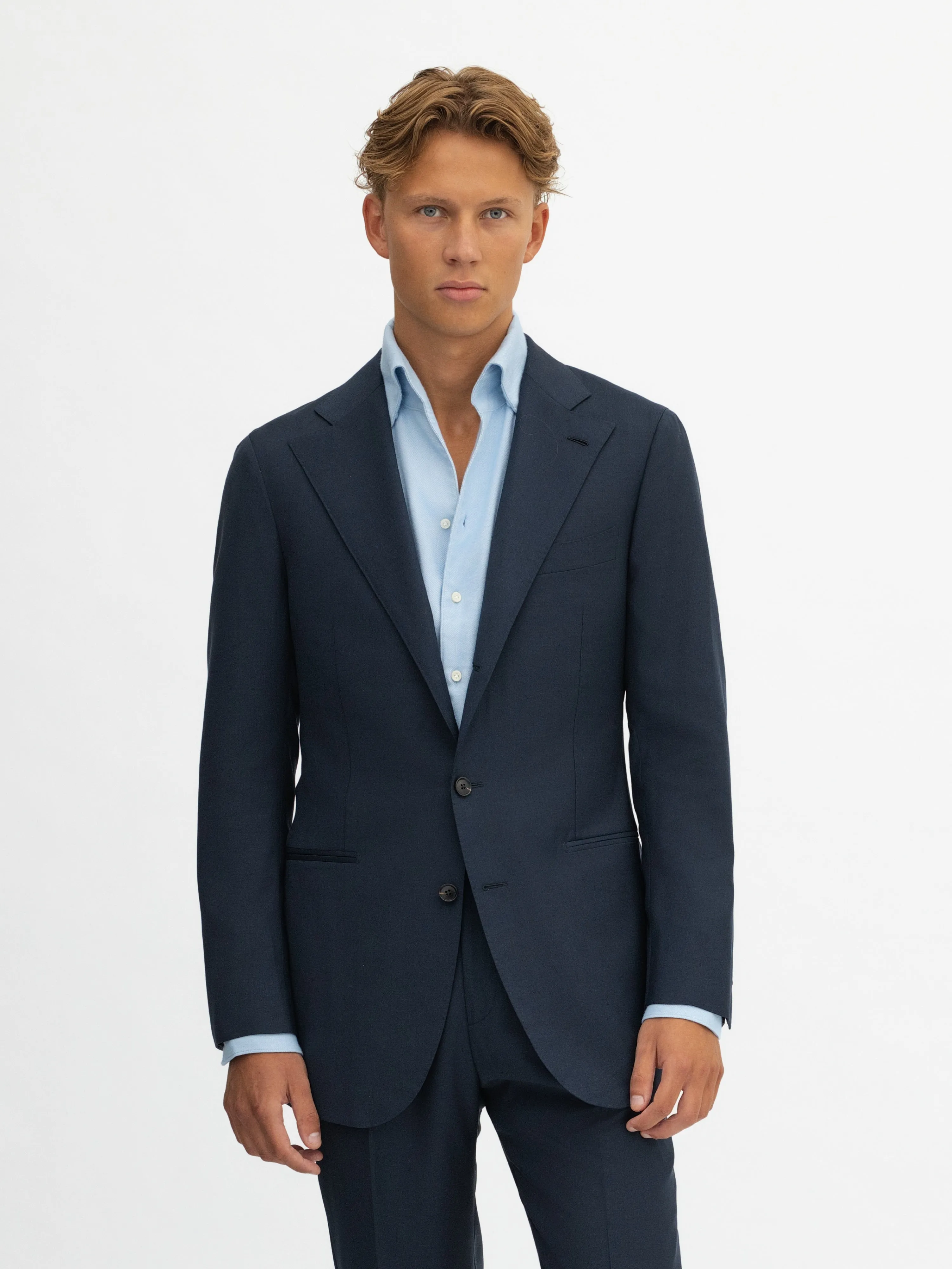 Navy S130 Wool Suit (SB)