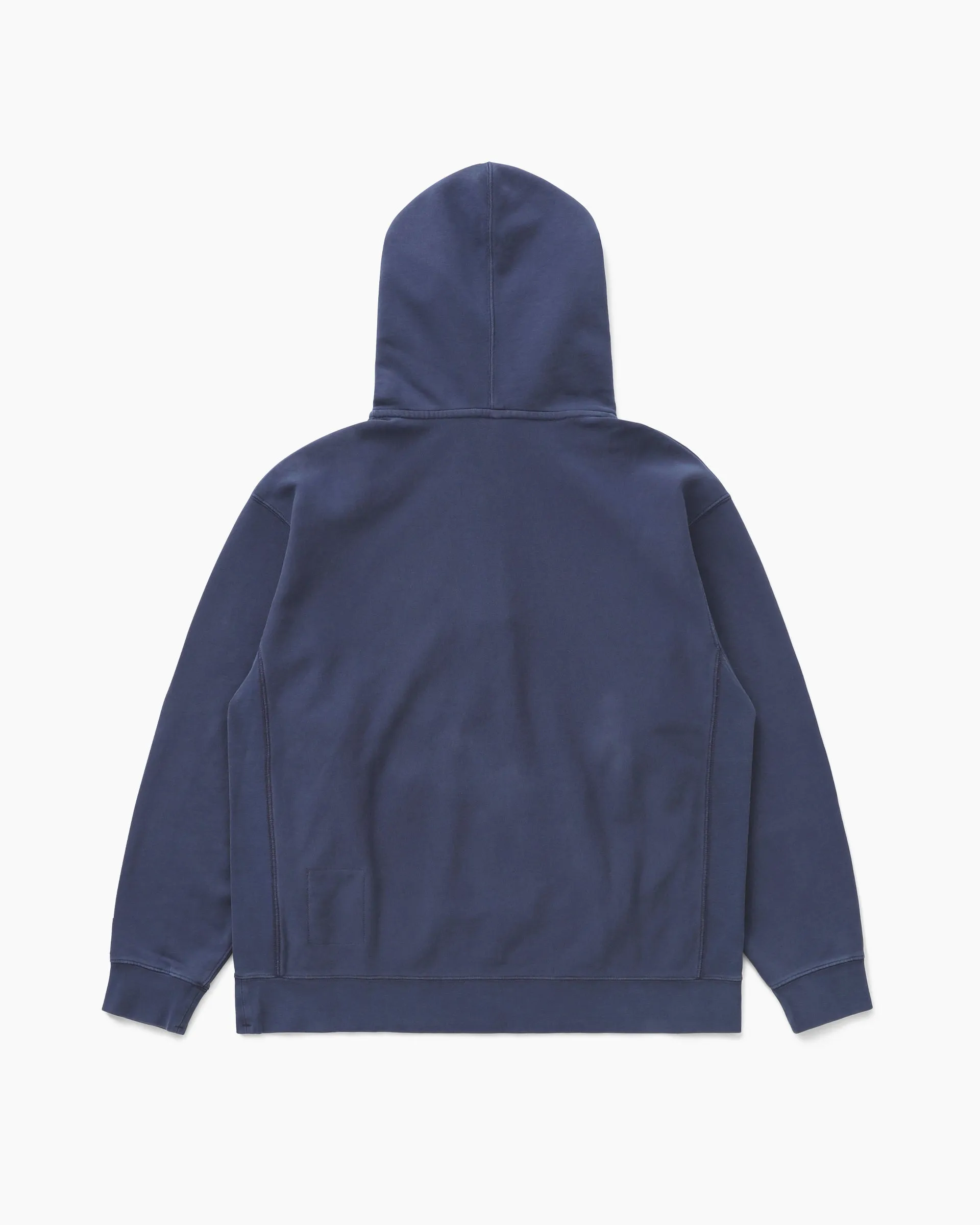 O.D Easy Zip Hoodie Indigo Blue