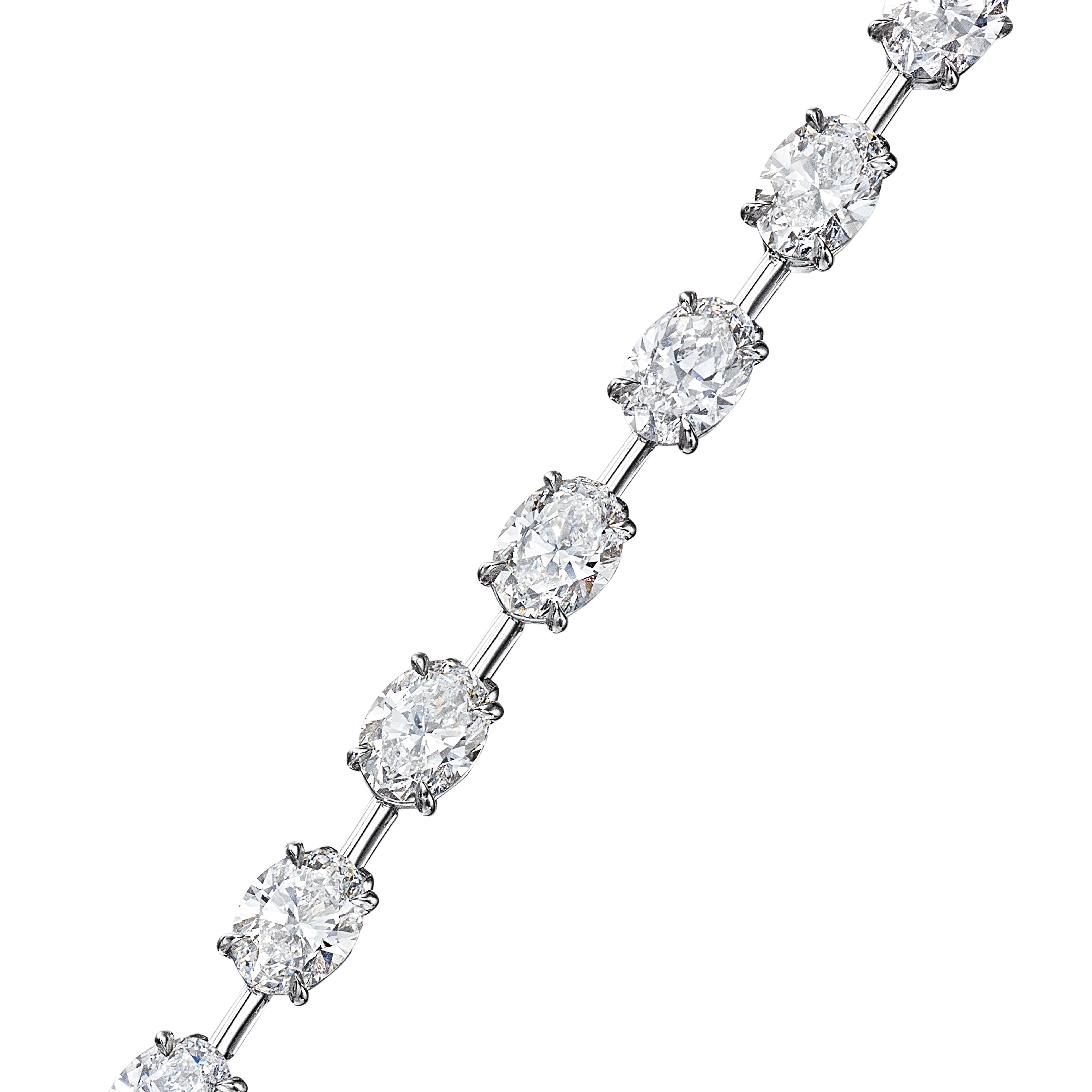 Oval Cut Diamond Bracelet, 12 CT