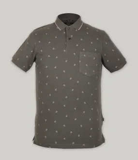 Pique Print Polo