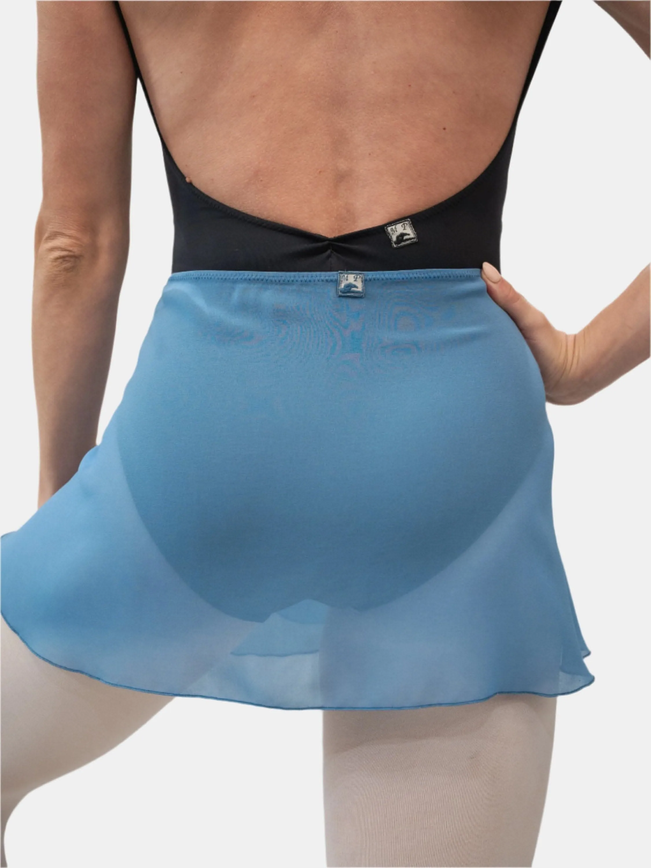 Powder Blue Wrap Short Dance Skirt MP301