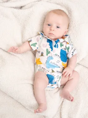 "ROAR" Dino Polo Romper