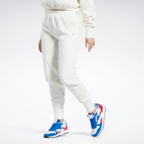 Reebok Apparel Women Classics Fleece Joggers Classic White