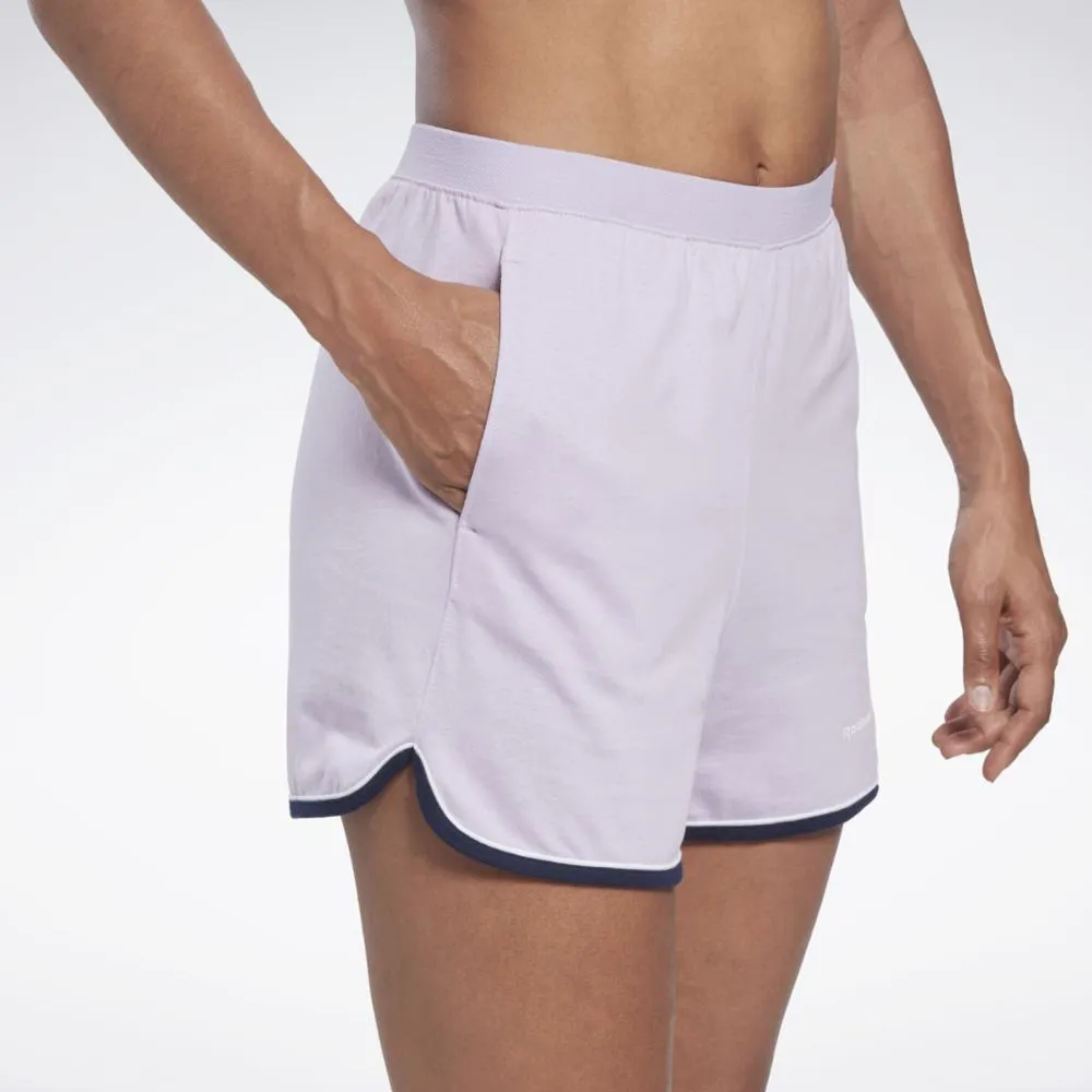 Reebok Apparel Women Reebok Identity Shorts PUROAS