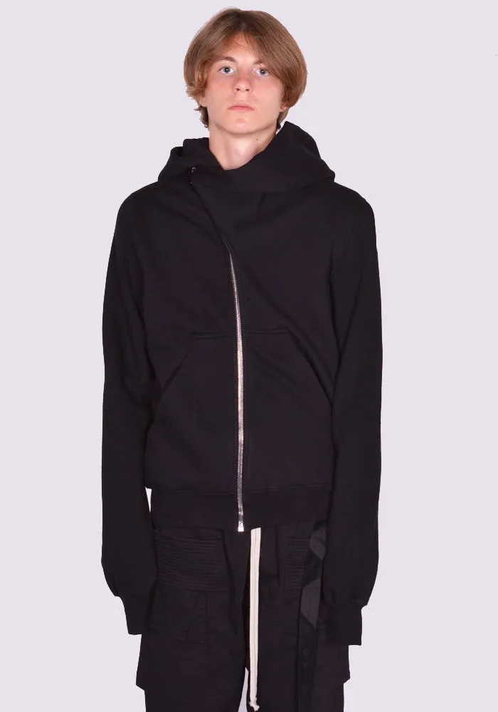 RICK OWENS DRKSHDW DU02D2286 F MOUNTAIN ZIP SWEAT HOODIE BLACK (New Season FW24)