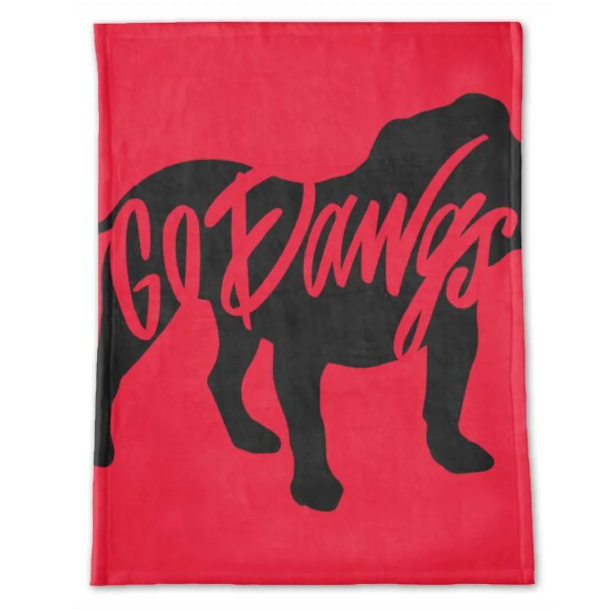 School Spirit Minky Blanket - Go Dawgs