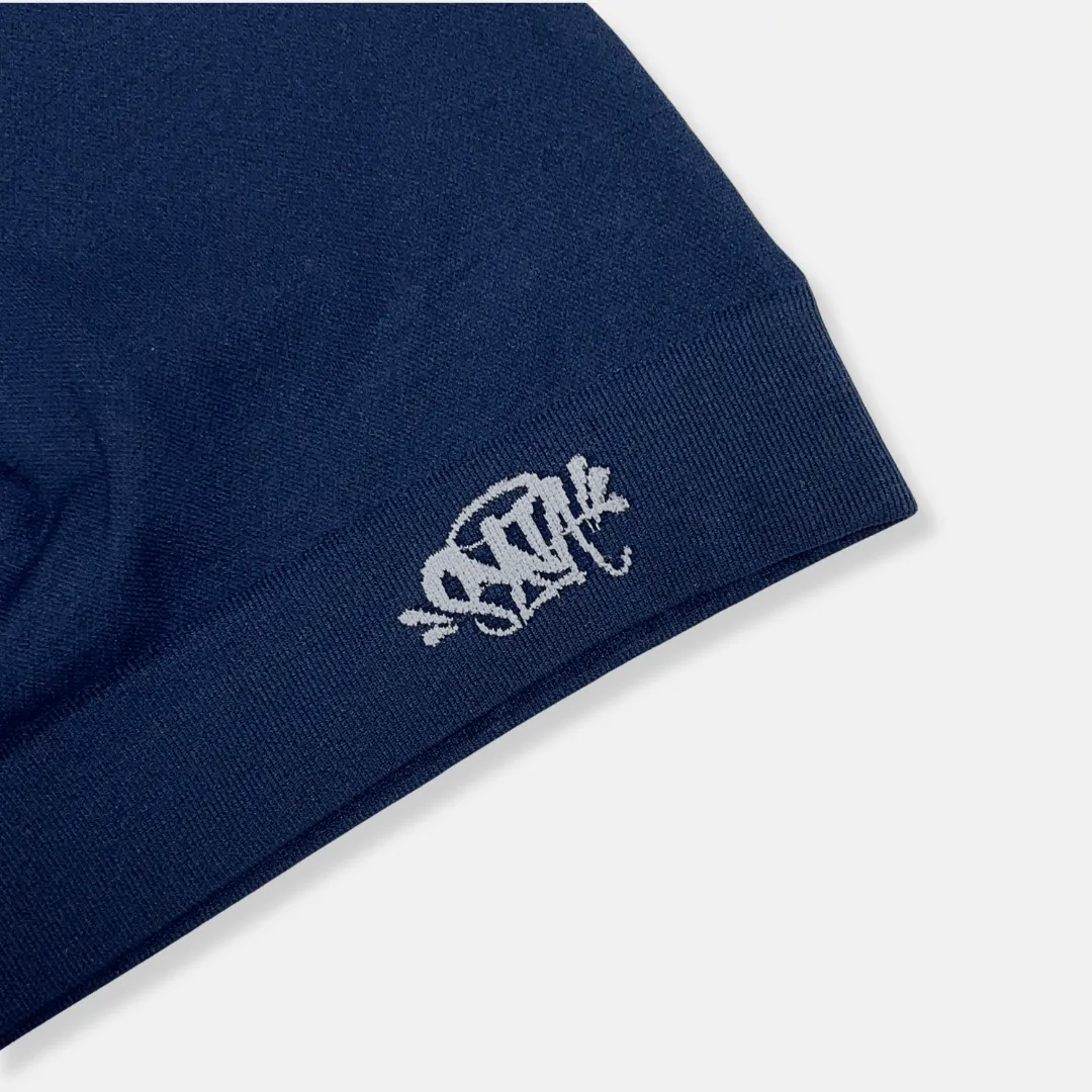 Syna Skull Cap - Navy/White