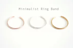 Wholesale Minimalist Thin Ring Band, Adjustable Ring, Choose Sterling Silver, Gold, Rose Gold, Wedding Band Ring, Simple Everyday Ring, Open Ring,